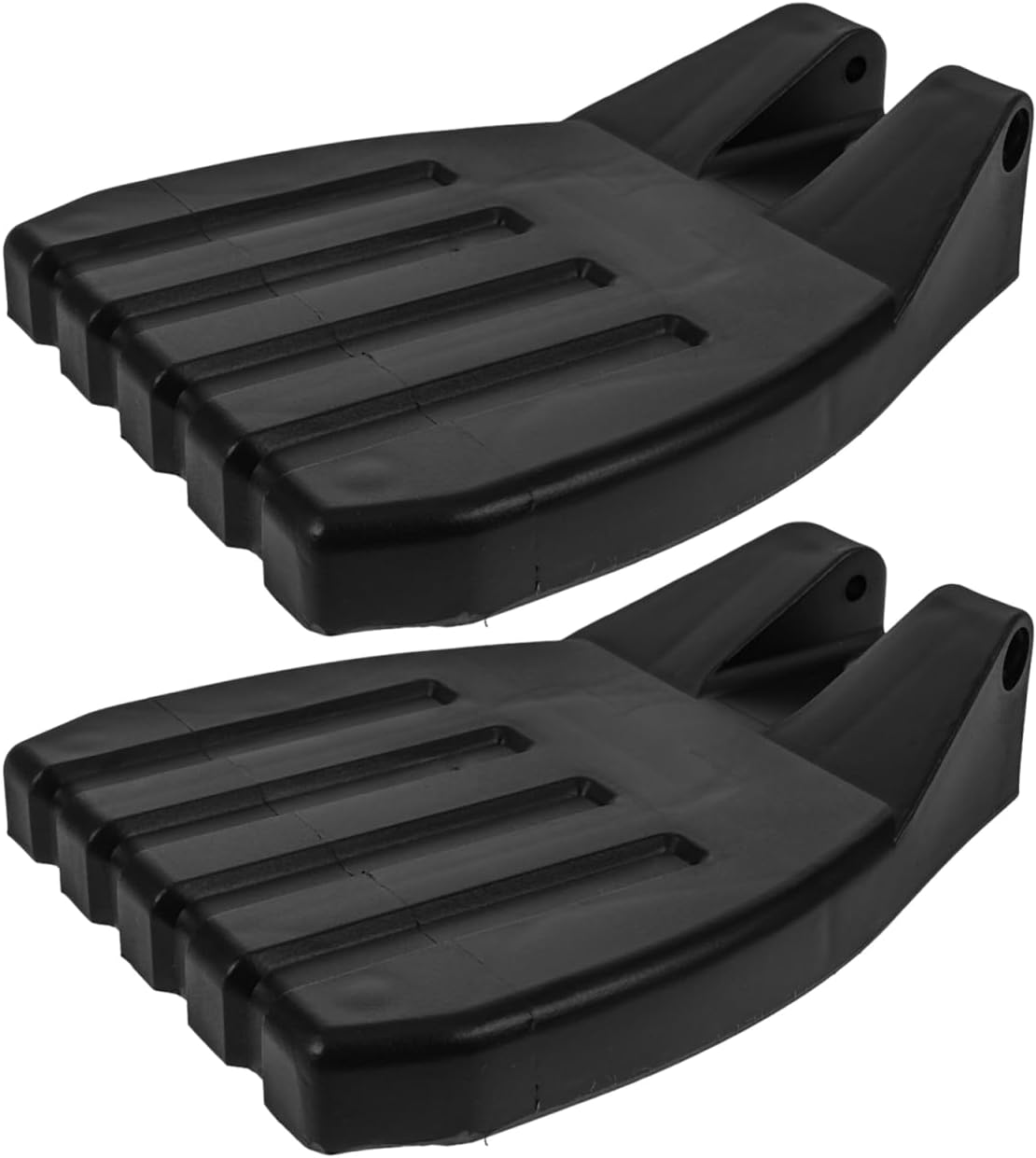 INOOMP 2pcs Universal Heavy Duty Wheelchair Footrests Foot Pedals Replacement Parts Elevating Leg Rests for Elderly Mobility Aid Accessories