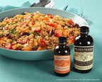 Nielsen-Massey Floral Food Flavors Bundle, Rose Water, Orange Blossom Water, Madagascar Bourbon Pure Vanilla Extract for Baking and Cooking, 2 Ounce Bottles