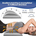 Acemend Back Stretcher - Neck & Lower Back Pain Relief for Herniated Disc, Sciatica, Scoliosis - Suitable for Home & Gym