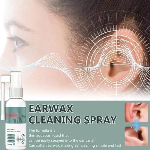 Hearing Restoration Spray, Anti Tinnitus Earwax Removal Spray, Earwax Cleaning Spray, Tinnitus Spray for Ear (1 Pack)