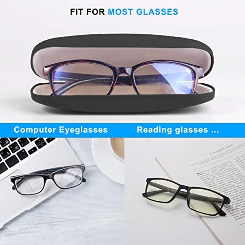 RayLove Unisex Hard Shell Eyeglasses Cases, Protective Case For Glasses