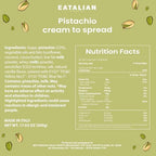 EATALIAN by AMZ BETTER Pistachio Cream, 17.63 oz/500 gr, Delicious Spreadable Cream with Sweet and Unique Taste, Perfect with Ice Creams, for Filling Cakes and Dubai Chocolate, Made in Italy
