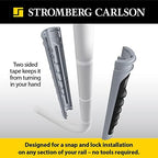 Stromberg Carlson Lend-A-Hand AM-01 Dura Grip RV Handle Replacement – Rubber Rail Cover for 1" Diameter Step Handles, Easy to Install Grab Bar Wrap for Entry Assistance – 9"L, Gray & Black