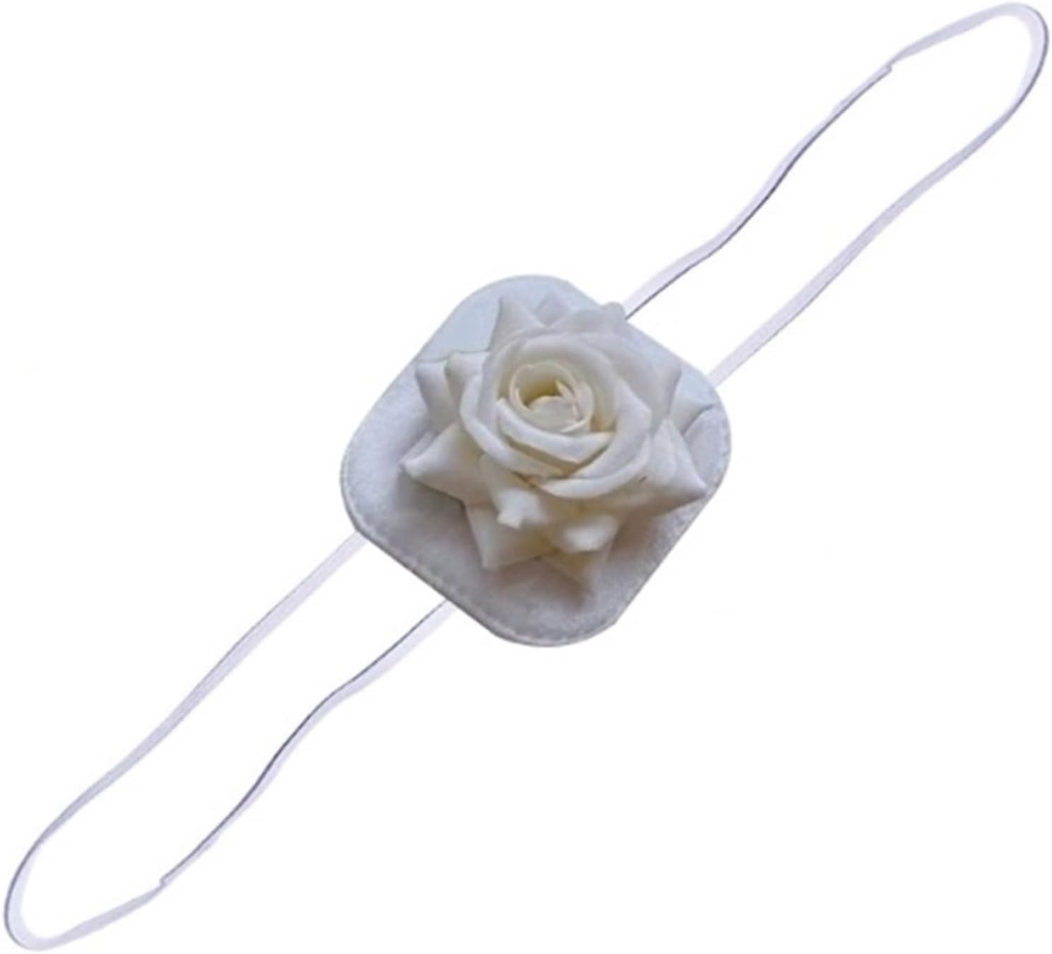 Rose Design Eye Patch - Adjustable Single Eye Mask for Cosplay