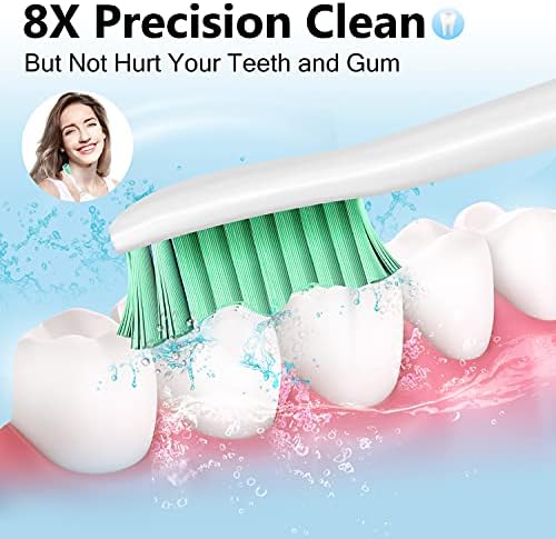 Replacement Heads for Philips Sonicare E-Series - Ofashu Brush Head Compatible with Essence Xtreme Elite Advance 7022 5610 White, 6 Packs Screw-on Electric Toothbrush