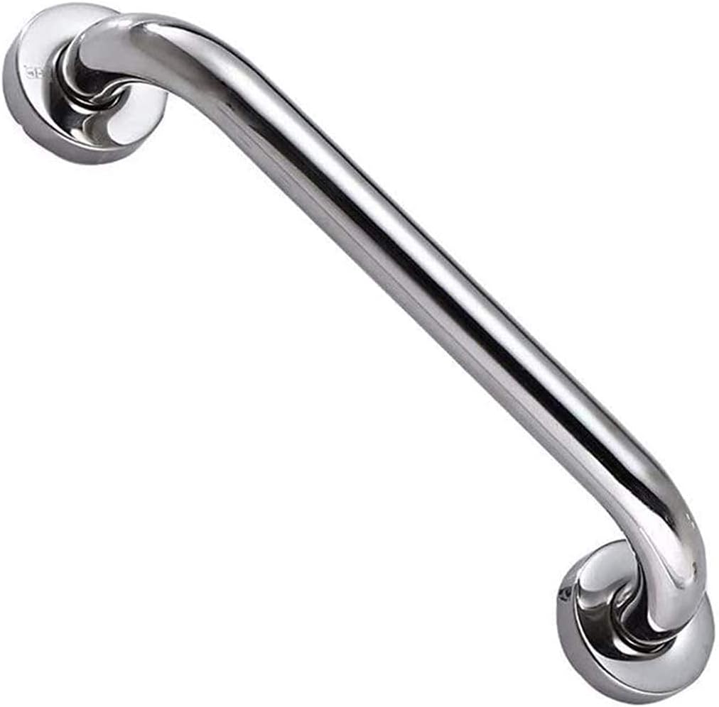 Safety Grab Bar，Polished Chrome Grab Bars for Bathtubs and Showers, Safety Anti-Slip Support for Bathroom Toilet Wall Mount Handrail, Disabled Elderly Children, Towel Holder/Silver/33Cm