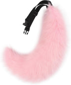 SMILETERNITY Fluffy Faux Fur Wolf Fox Tail Halloween Party Cosplay Costume