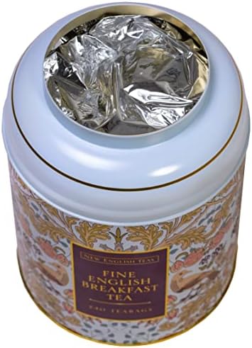 New English Teas Song Thrush & Berries Tea Tin With 240 English Breakfast Teabags