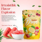 NY SPICE SHOP Watermelon Sanded Candy Drops - 1 Pound Old Fashioned Sanded Drops - Fresh Delicious Bulk Candy - Sanded Hard Candy - Sour Drops Candy - Tangy and Sweet Healthy Snacks