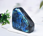 Large Labradorite Rock Polished Slab Block Healing Crystal Stone for Meditation Gift Home Decor 1.7-2.2 Pound
