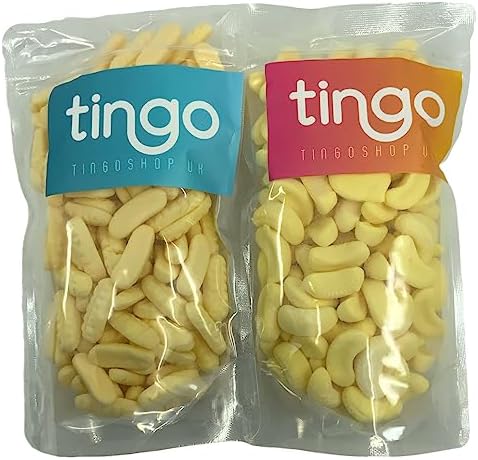 Barratt Mini Foam Bananas 500 Gram Bag (1/2 Kilo)
