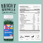 Green Sprinkles for Cake Decorating, 100g/3.5oz Edible Christmas Green Pearl Sprinkles Mix, Sugar Candy Pearls for Baking, Cookie Decorations and Cupcake Toppings, Wedding Party St Patrick Day Holiday Supplies