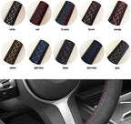 Steering Wheel Covers for BMW G30 G31 G32 G20 G21 G14 G15 G16 X3 G01 X4 G02 X5 G05 M Sport, Car Steering Wheel Cover Hand Sewing
