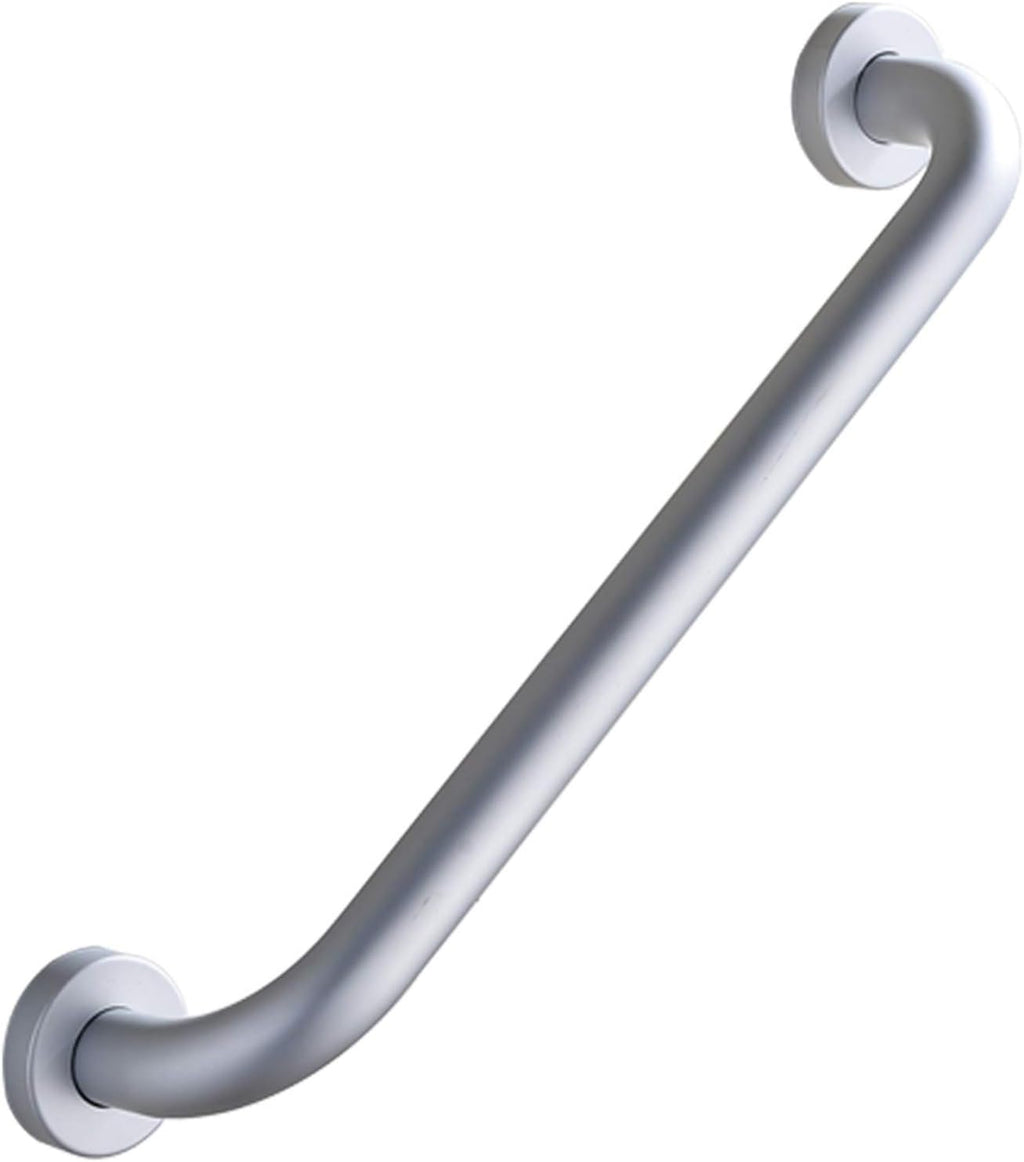 Shower Grab Bars, Bathroom Safety Grab Rails, Anti-Rust Space Aluminum 25mm Pipe Diameter Balance Auxiliary Railing with Mounting Screws (Color : Silver, Size : 50cm)