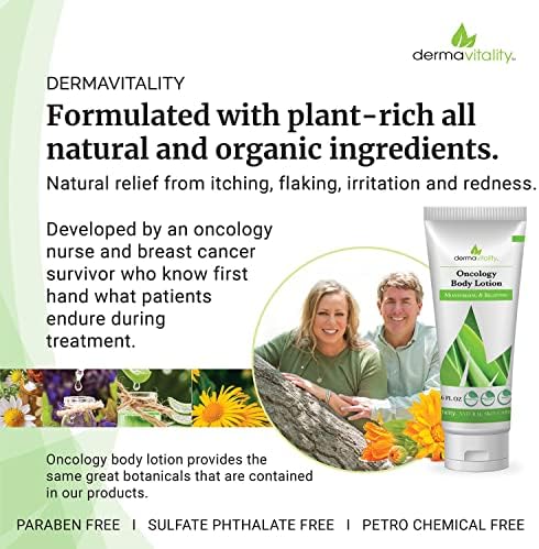 UltimateVitality Oncology Cream for Chemo Patients - Natural Organic Chemo Lotion, Paraben and Pthalate Free Moisturizing Lotion for Sensitive and Irritated Skin - 6 Ounces