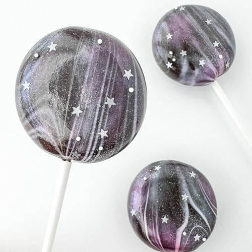 Dye-Free Edible Glitter Stars - Vegan, Gluten-Free & Non-Toxic | Perfect for Cakes, Cupcakes, Drinks & Desserts by Simply Sucré (Silver, 2 Grams)