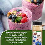 Badia Organic Ground Flax Seed, 16 oz - Superfood High in Fiber & Omega-3, Certified Organic, Non-GMO, Baking, Smoothies & Cooking