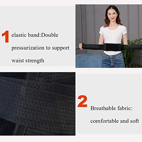 Lumbar Brace-Lower Back Support Belt,Adjustable Self-Heating Magnetic Therapy Belt for Pain Relief and Injury for Men Women (Size : M)
