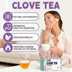 Clove Tea Bags–120 Teabags (2g/Bag), Made from 100% Natural Clove Flower Buds | Supports Digestion & Antioxidant Wellness | Caffeine-Free | Sugar-Free | Gluten-Free | Vegan | Eco-Friendly Tea Bags