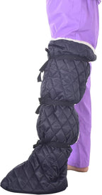 Winter Warm Cast Sock, Thick Fleece Foot Cast Cover - Below the Knee Cast Toe Boot Cover, Foot Warmer for Broken Foot, for Fractured Foot Leg Ankle Joints Protective Accessories, Black