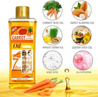 Carrot Oil for Massage and Skin Moisturizing, Lightweight Hydrating Body Oil for Dry Skin, Spa Body Care Oil with Carrot Extract, 200ml / 6.76 fl oz
