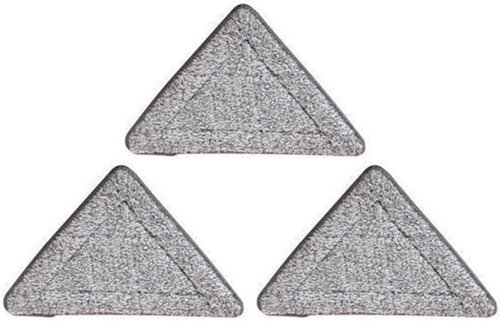 Didiseaon 3pcs Microfiber Triangle Mop Head Replacement Cloth, Washable Mop Pads for Home Cleaning of Hard Floors Tiles Laminate and Corners