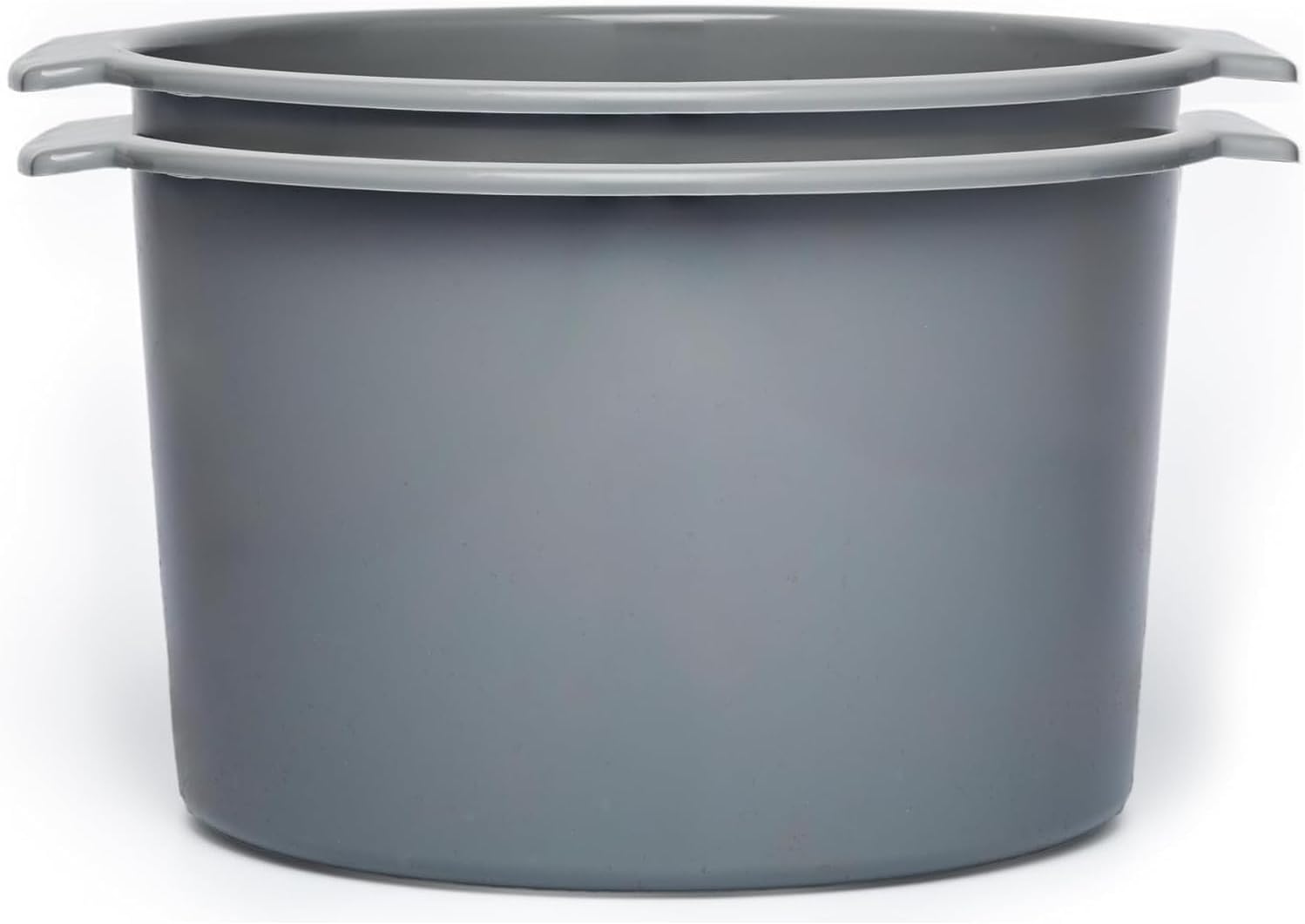 Vakly Commode Bucket Replacement 8 qt / 2 Gallon (2 Pack) – Bedside Commode Pail for Standard & Bariatric Commodes with Handle