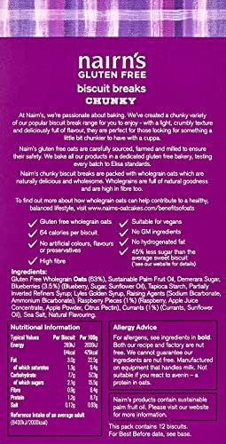 Nairn's Gluten Free Oats, Blueberry & Raspberry 160g