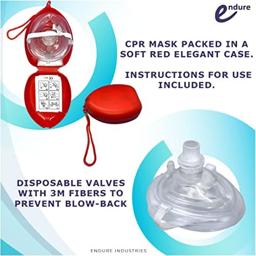 Endure Complete Airway Emergency KIT I - 9 Sizes GUEDEL OPA + 3 Sizes NASOPHARYNGEAL Airway + 3 Packs LUBRICATING Jelly + CPR MASK