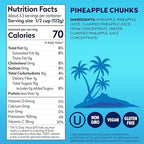 Dole Pineapple Chunks in 100% Pineapple Juice with No Sugar Added - Dole Canned Fruit - 20 oz Cans - 12 Pack