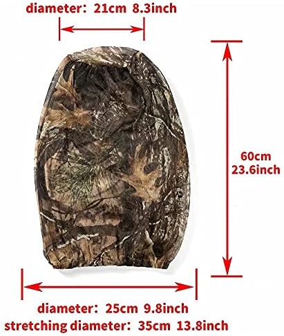 2 Packs Mosquito Head Nets Gnats Camo Face Netting for Any Outdoor Activities Works Over Most Hats