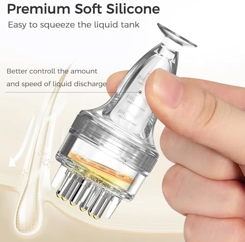 Minoxidil Applicator, Quick Efficient Apply No Messy Hair Serum Applicator Small Minoxidil Applicator Tool, Hair Applicator Bottle Minoxidil Brush Scalp Applicator Comb Dedicated to Minoxidil