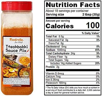 Foodrella Korean Taste Tteokbokki Rice Cake Sauce Mix, Multipurpose Sweet & Spicy Seasoning Mix for Korean Spicy Food Including Braised Spicy Chicken, Spicy Stir-Fried Pork, Rose Pasta and More