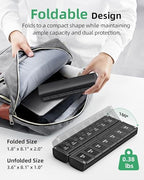 PULIV Weekly Pill Organizer 2 Times a Day with Magnetic Foldable Design for Dual Protection, Large AM PM Pill Box Case for Travel, Compact Medication Organizer for Vitamins, Fish Oils and Supplements