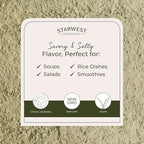 Starwest Botanicals Organic Kelp Powder - Nutrient Rich, Natural Source of Iodine, Potassium, Magnesium, Zinc, Iron, & Calcium, Certified Kosher, Non-GMO - 16 oz Bag
