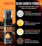 5% Minoxidil Beard Growth Oil for Men: Minoxidil for Men Beard Hair Regrowth Serum with Biotin and Caffeine - Unleash Your Wildness with Stronger Thicker Fuller Beard 2 FL OZ/60mL