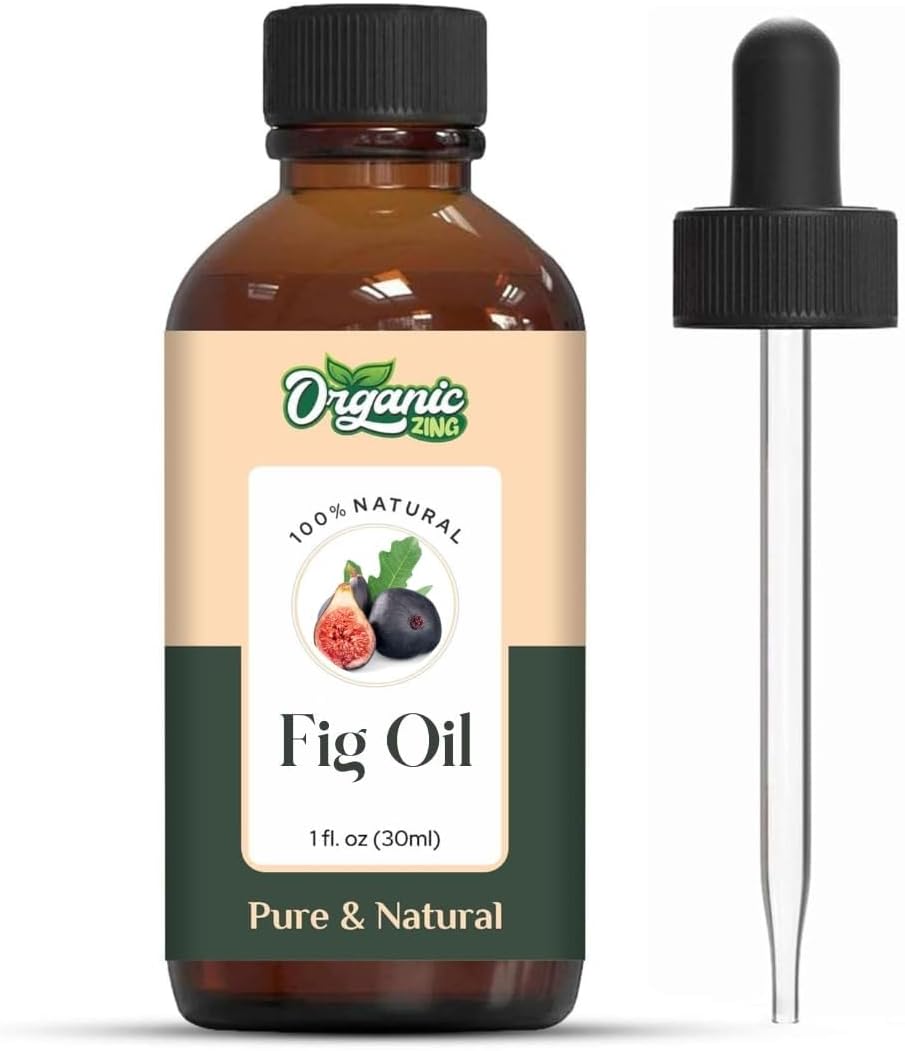 Organic Zing Fig Oil Cosmetic Grade (30 ml / 1.01 fl oz) - Botanical Aromatic Oil for Skincare Massage DIY Beauty & Topical Blends