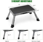 Jocauto Foldable Step Stool, Adjustable Step Stool with a Non-Slip Platform, Step Ladder with Thick Rubber Feet for Adults or Children in Kitchen, Bedroom, Office, Rv, 330 Lbs Capacity