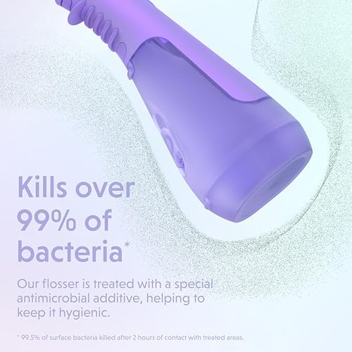 Ordo Water Flossers for Teeth, Cordless IPX7 Waterproof Oral Irrigator, 3 Pressure Settings, Portable, Rechargeable Electric Sonic Flosser, Dental Professional Recommended, Pearl Violet