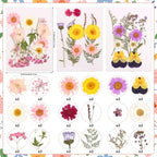 36PCS Real Dried Pressed Flowers Cake Toppers Natural Dried Wildflower Baby in Bloom Baby Shower Cake Toppers for Women Birthday Bridal Shower Wedding DIY Floral Party Decoration