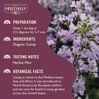 Organic Positively Botanicals Company, Catnip Herbal Tea Bags, 100 Count, Eco-Friendly Tea Bags, Non-GMO