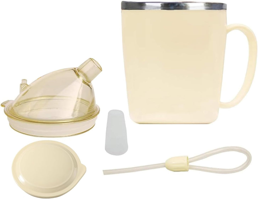 KIKIGOAL Convalescent Feeding Cup, Drinking Cup with Straw for Disabled Patient Maternity Drink Water Porridge Soup, Drinking Aids