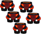 pearlzone 5 Packs Men Physiological Enlargement Underwear Magnetic Therapy Health Care Shorts Big Crotch Boxer Briefs