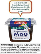 Eden Organic Mugi Miso Paste, Live Culture, Barley and Soybeans, Light and Versatile, Made in Japan, 12.1oz (345g)