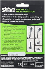 Strive Left Wrist Compression Wrap, Joint Pain Relief and Muscle Recovery for Sports and More, For Men or Women, Reusable, Made in the USA