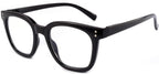 Reading Glasses for Men Women Blue Light Blocking with Spring Hinge, Blocking Readers Anti UV Ray Filter Eyeglasses, Square Computer Reader Glasses, Black, +1.5