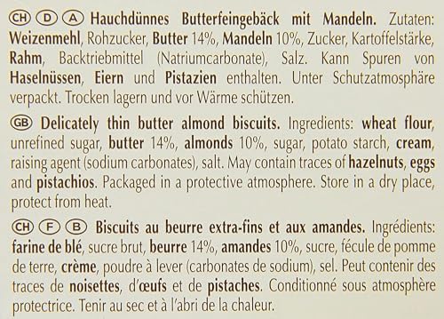 Kambly DeLuxe Swiss Cookies - BUTTERFLY - 100gr / 3.52oz bar (5 Boxes PACK)