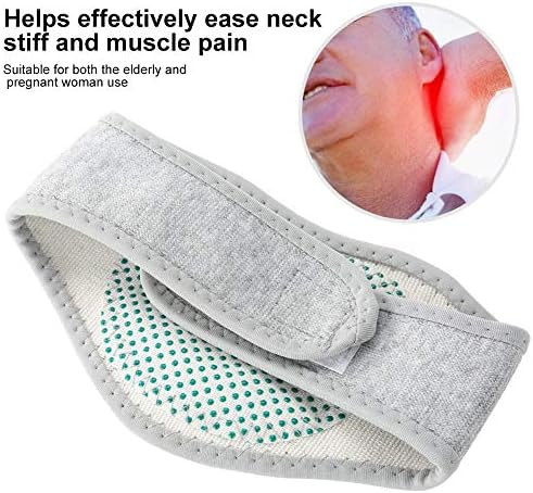 Neck Warmer with Tourmaline, Magnetic Health Therapy Self-Heating Deep Heat Infrared Neck Massager Cervical Spine Protection Spontaneous Heating Strap, Washable usable