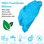 Versatile Honey Comb Silicone Mold, 19 Cavity Bee Silicone Mold for Baking, Reusable Non-Stick Gummy Molds for Candy, Chocolate, Jelly, Ice Cube