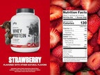 Levels Grass Fed Whey Protein Powder, No Artificials, 24G of Protein, Strawberry, 5LB